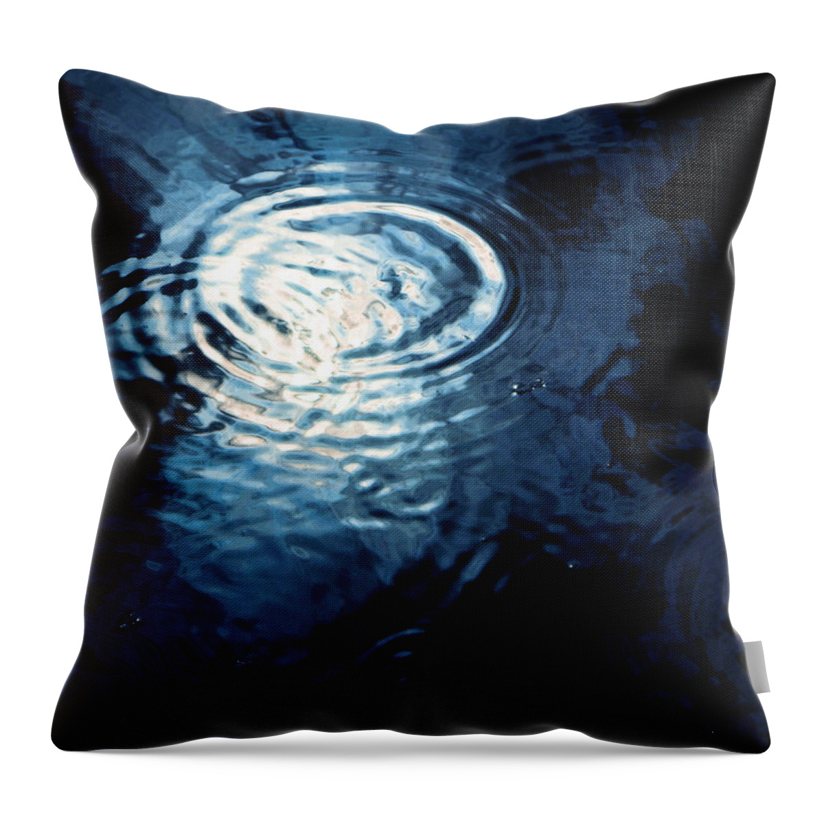 Moon Throw Pillow featuring the photograph Moon in the Water by Frances Miller