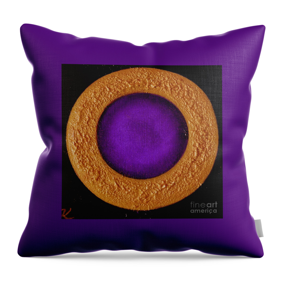Moon.light Throw Pillow featuring the painting Moon Light by Kumiko Mayer