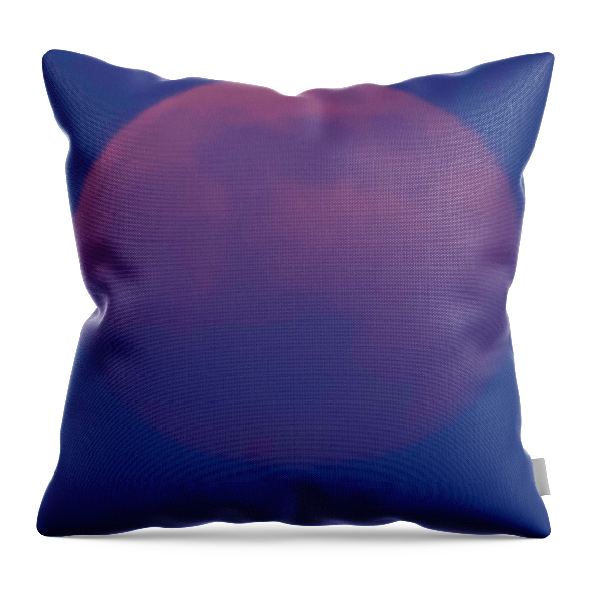 Moon Throw Pillow featuring the photograph Moon Rise Blue by Michael Nowotny