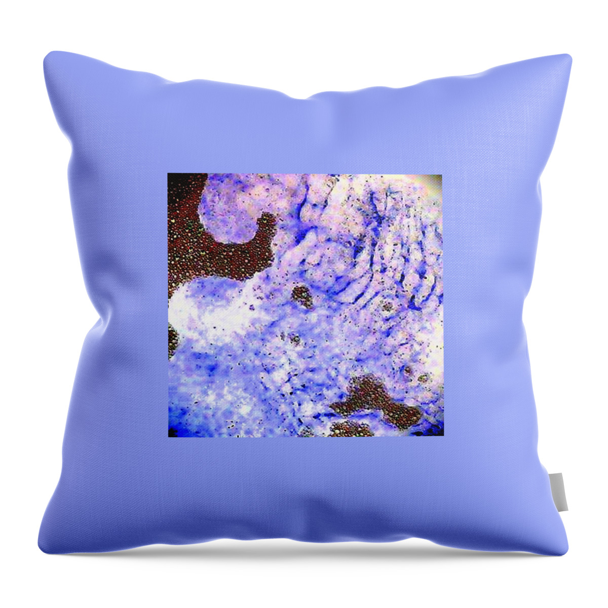 Blue Throw Pillow featuring the photograph More Bubbles by Cindy New