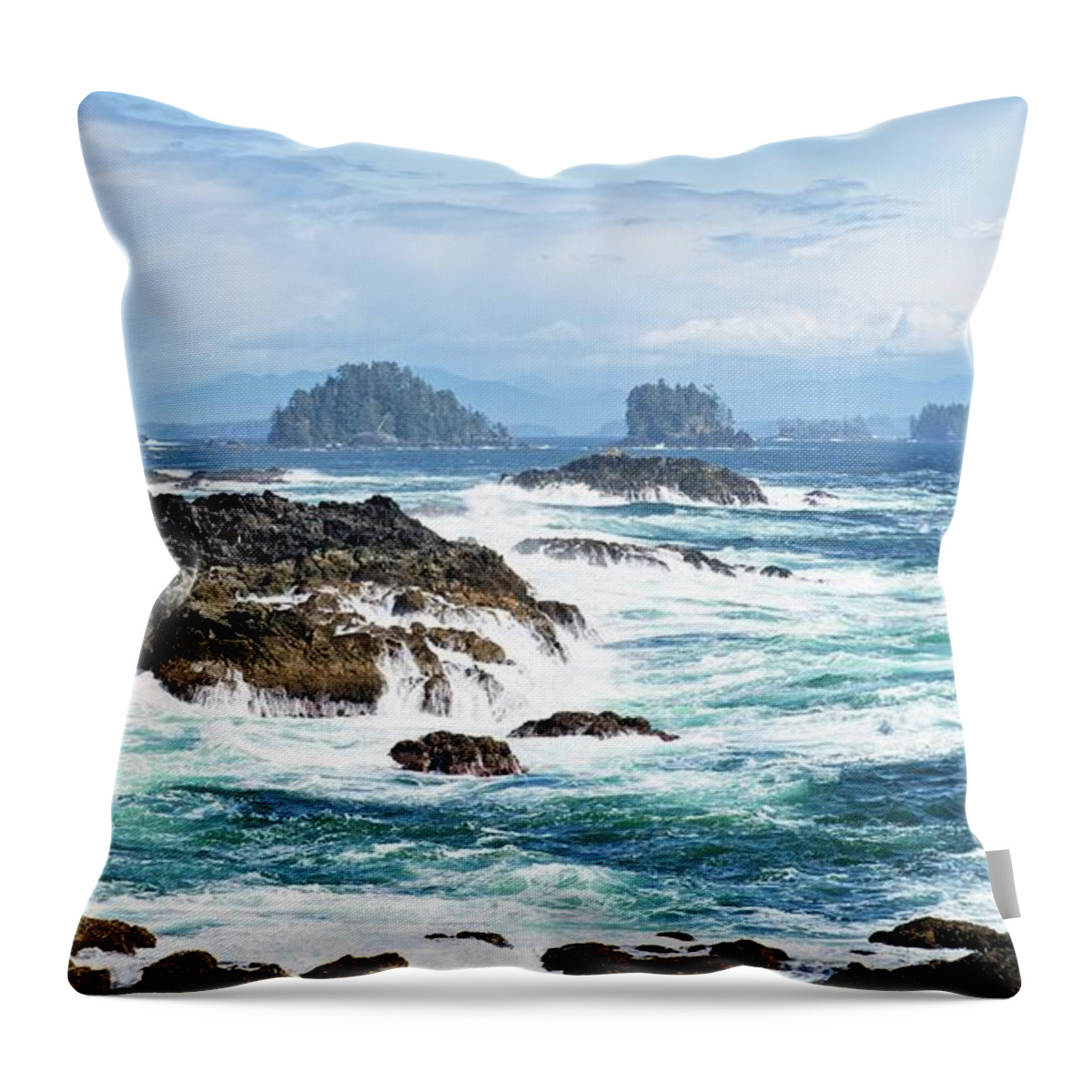Tofino Throw Pillow featuring the photograph More Than This by Allan Van Gasbeck