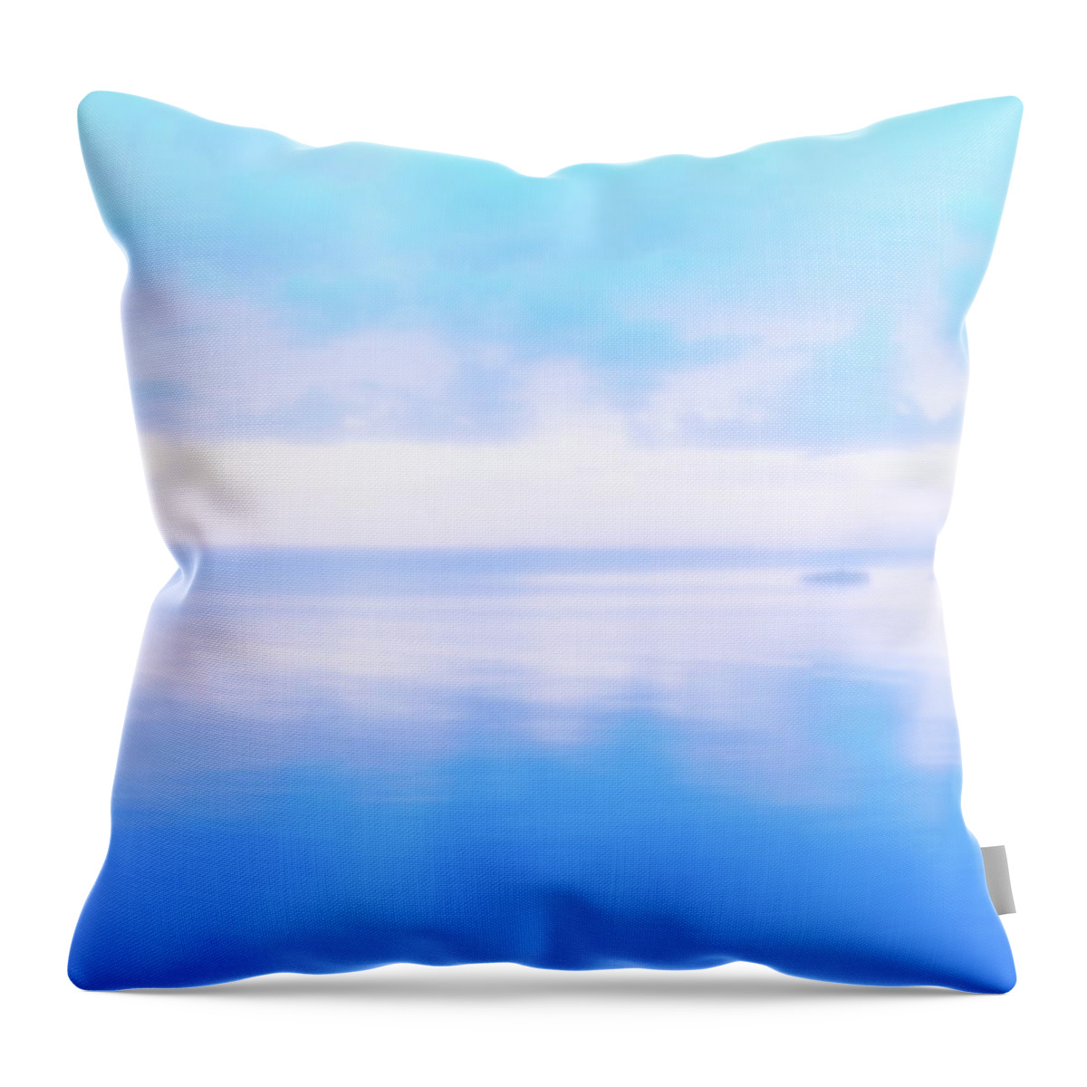Morning By The Sea Throw Pillow featuring the digital art Morning By the Sea by Randy Steele