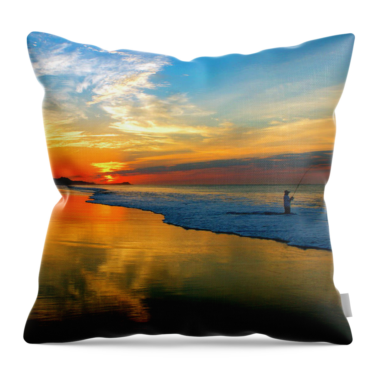 Cabo Throw Pillow featuring the photograph Morning Cast by Tim Dussault