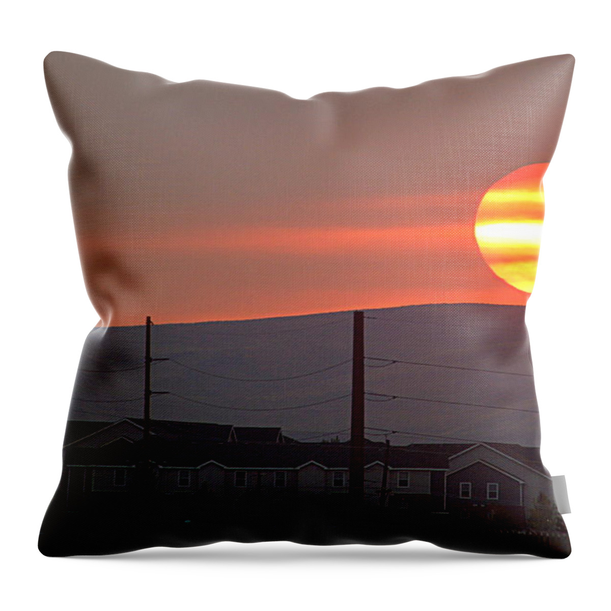Scenic Throw Pillow featuring the photograph Morning Has Broken by AJ Schibig