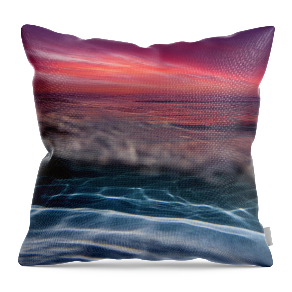 Water Throw Pillow featuring the photograph Morning Hues by Micah Roemmling