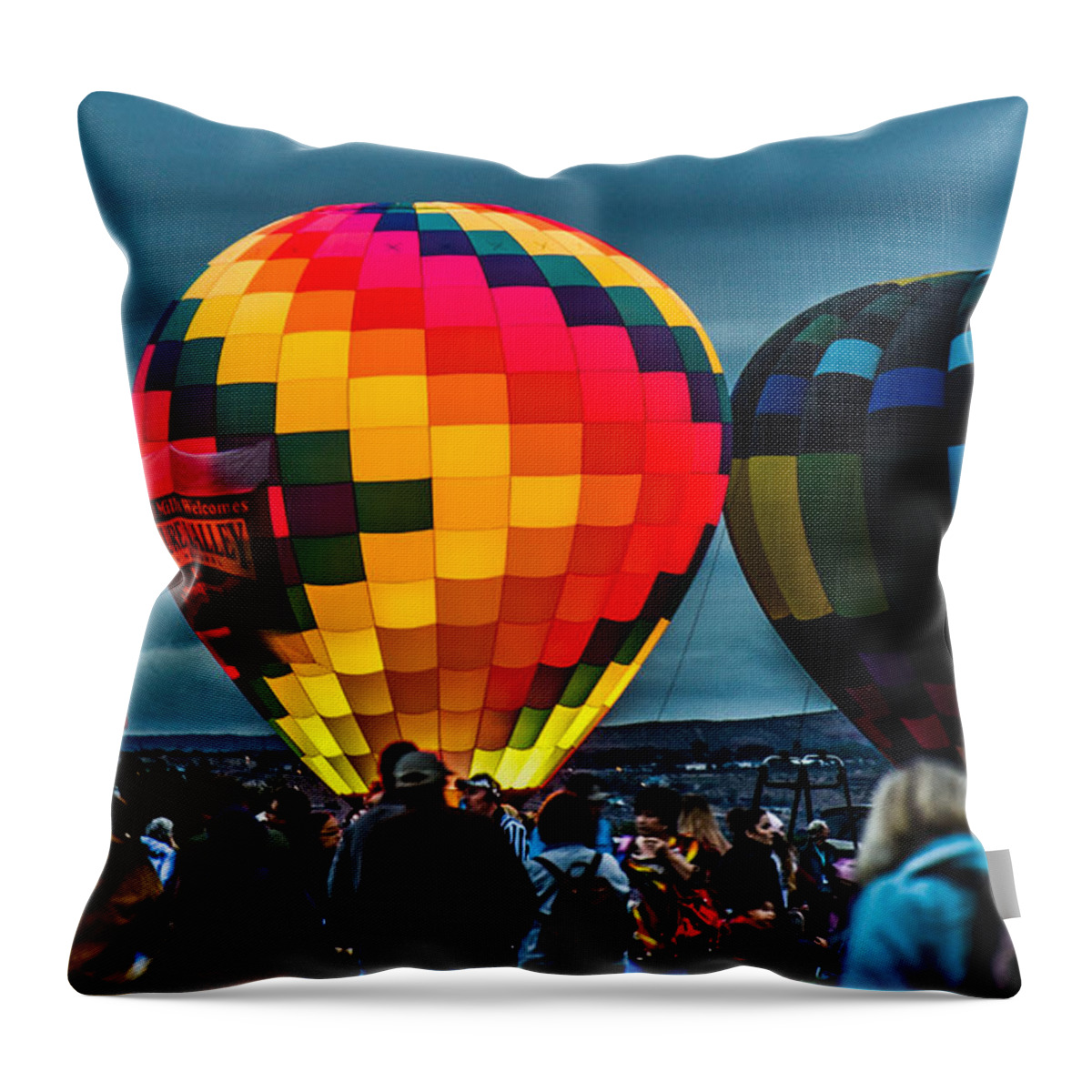 Morning Inflation Throw Pillow featuring the photograph Morning Inflation by Grace Grogan