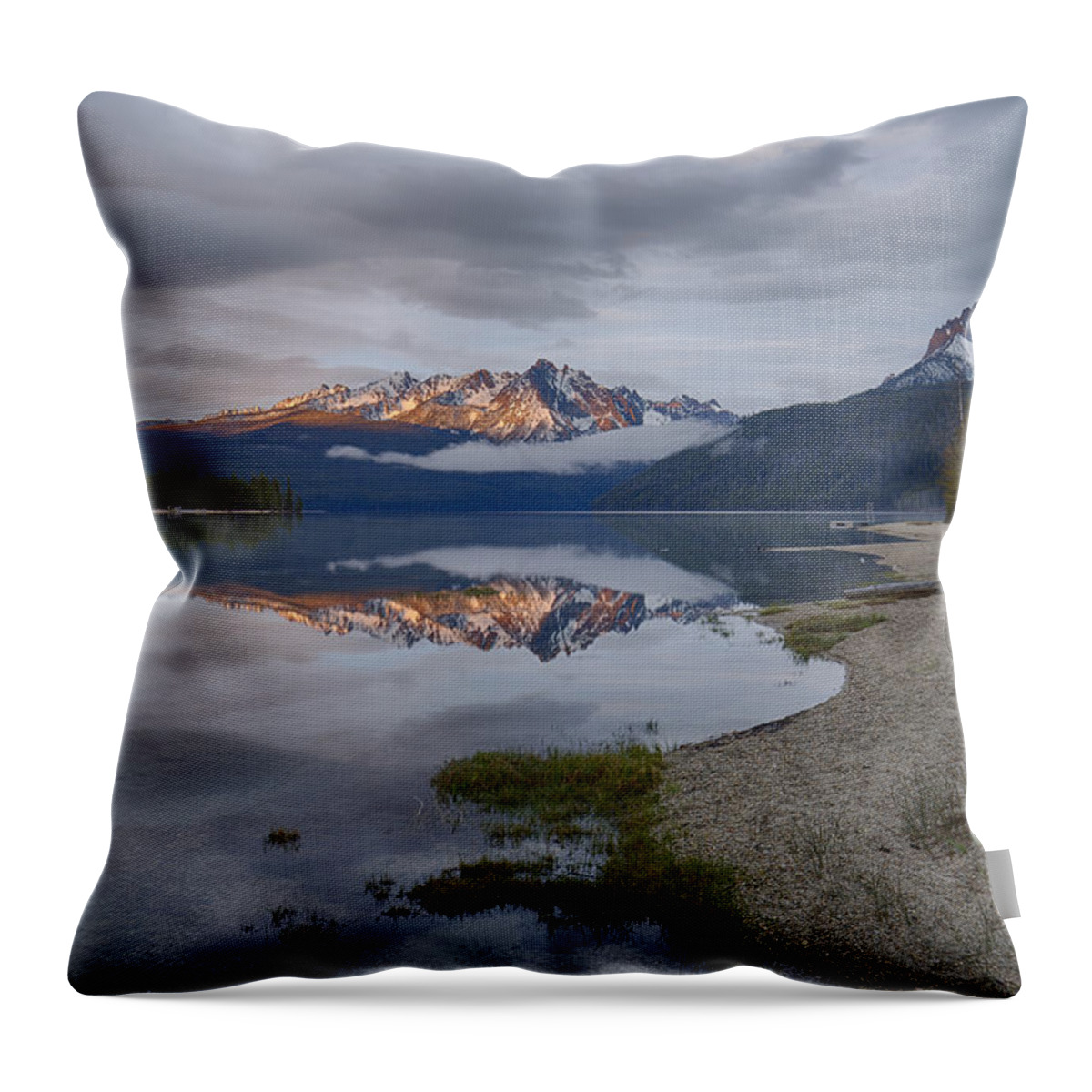 Nature Throw Pillow featuring the photograph Morning Kiss by Idaho Scenic Images Linda Lantzy