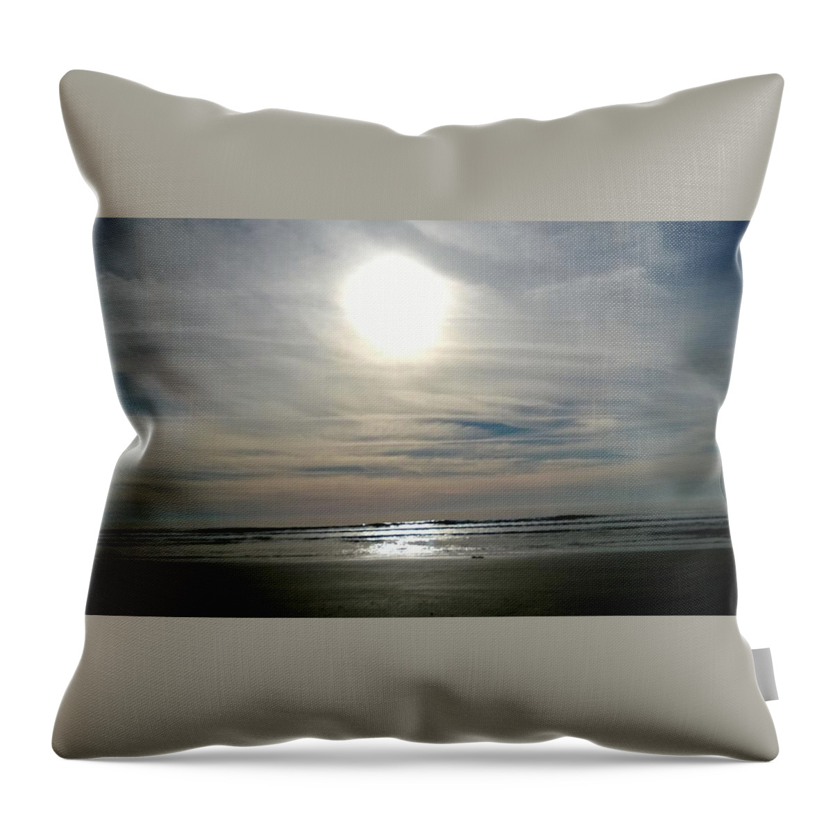 Landscape Throw Pillow featuring the photograph Morning Sky by Jean Wolfrum