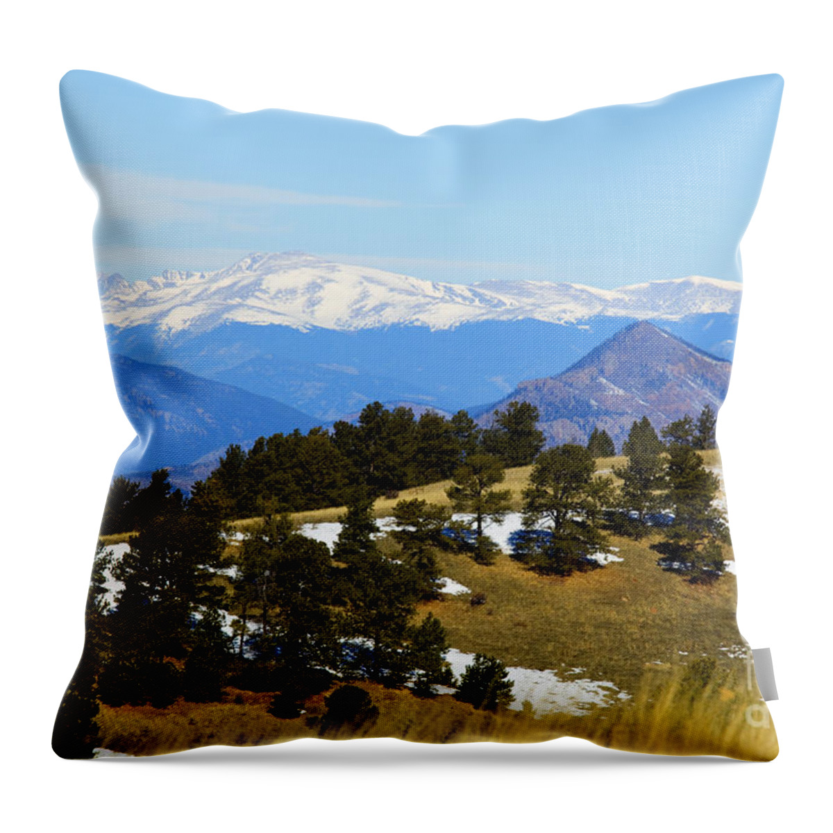 Mosquito Range Throw Pillow featuring the photograph Mosquito Range Mountains by Steven Krull
