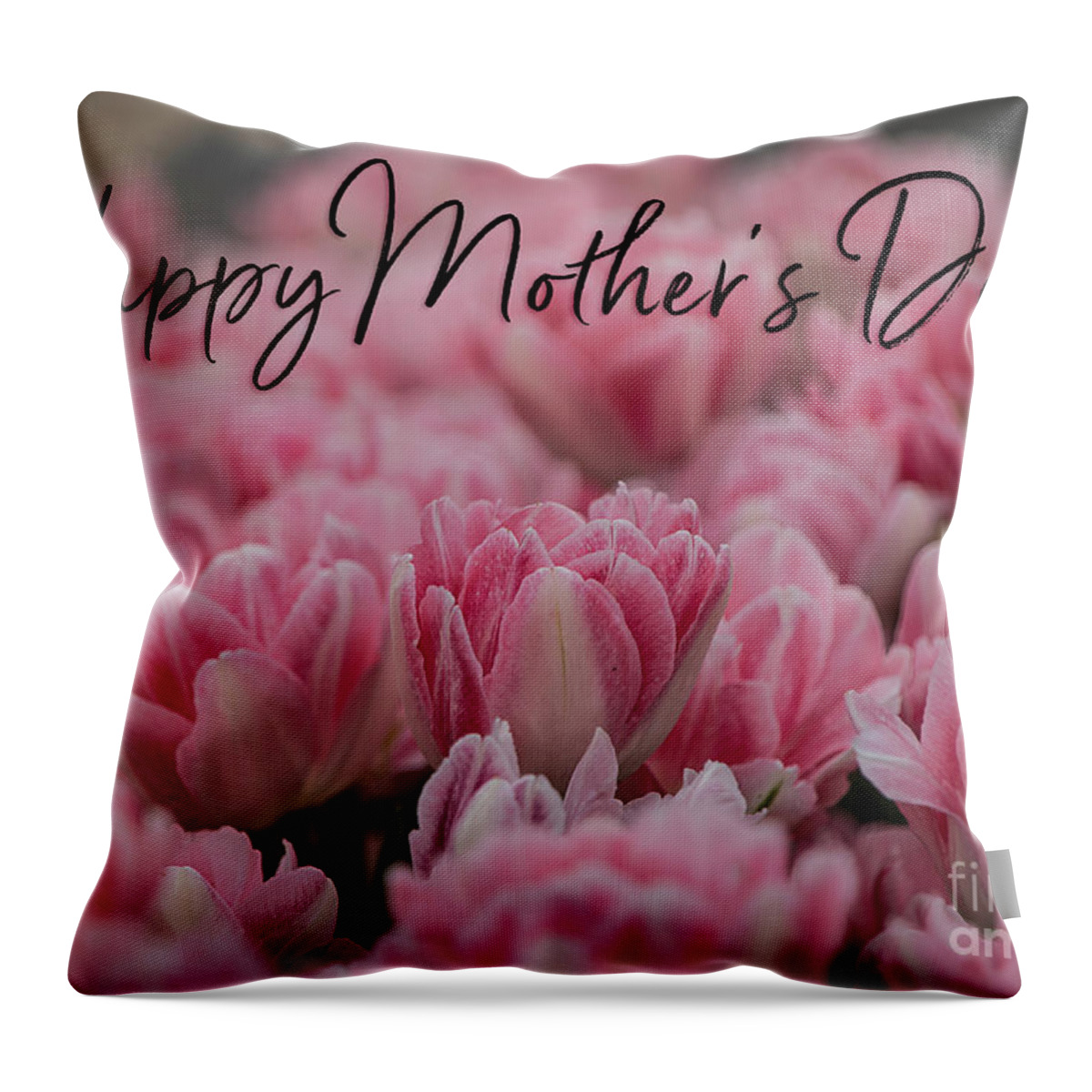Beautiful Throw Pillow featuring the photograph Mother's Day Pink Tulips by Teresa Wilson