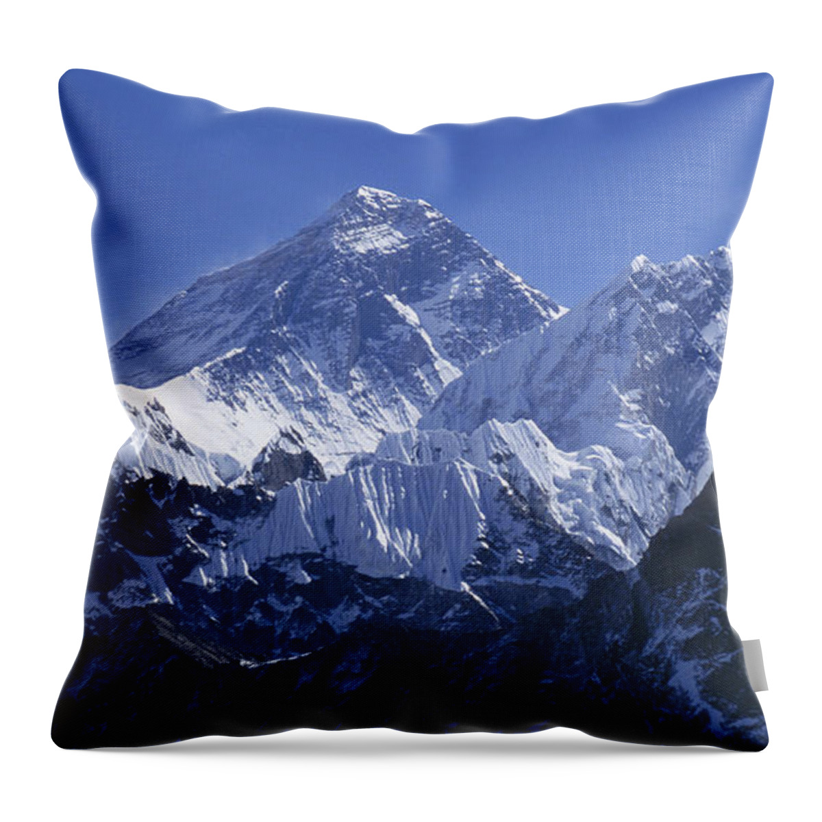 Prott Throw Pillow featuring the photograph Mount Everest Nepal by Rudi Prott