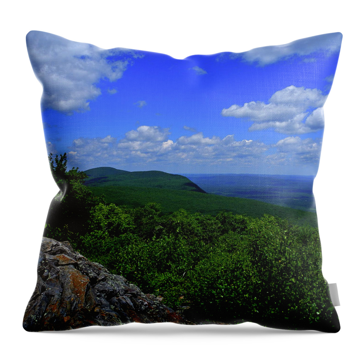 Mount Everett Throw Pillow featuring the photograph Mount Everett from Bear Mountain by Raymond Salani III