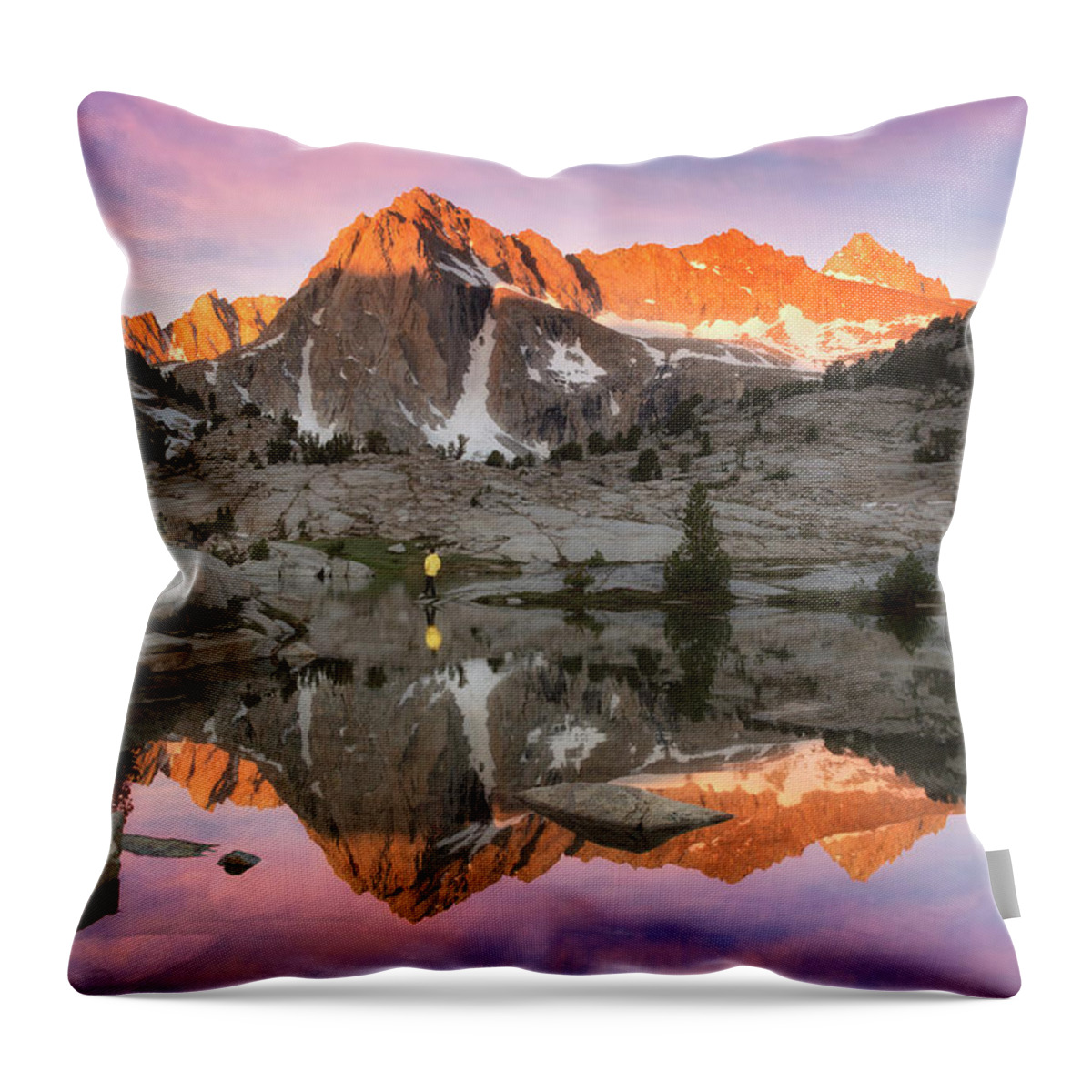 Sunrise Throw Pillow featuring the photograph Mountain Air by Nicki Frates
