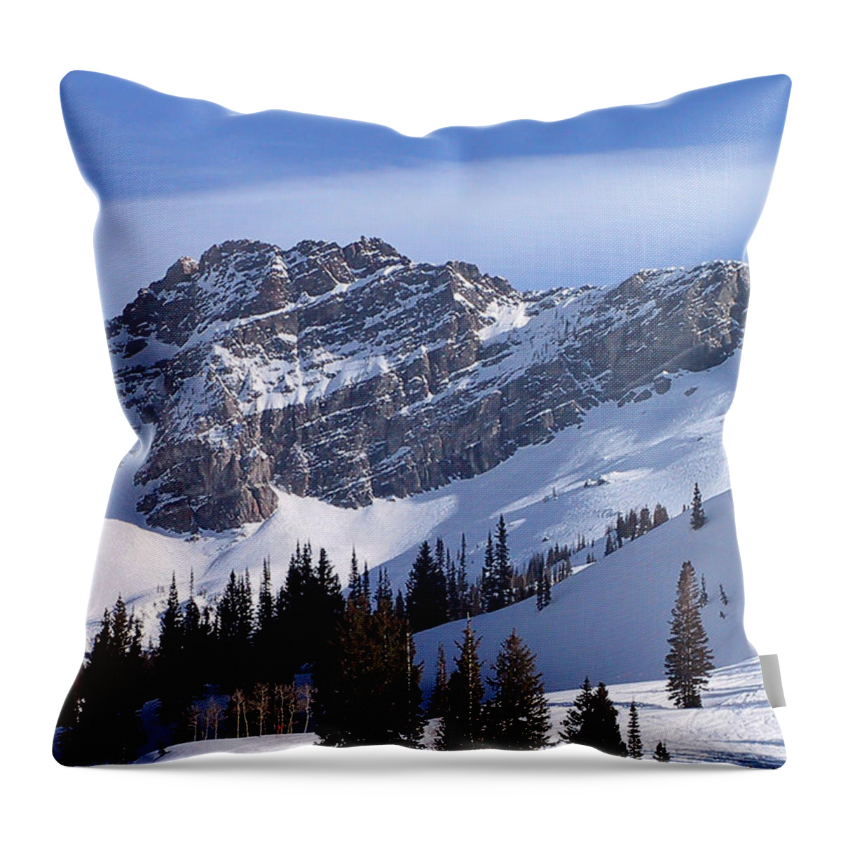 Alta Throw Pillow featuring the photograph Mountain High - Salt Lake UT by Alexandra Till