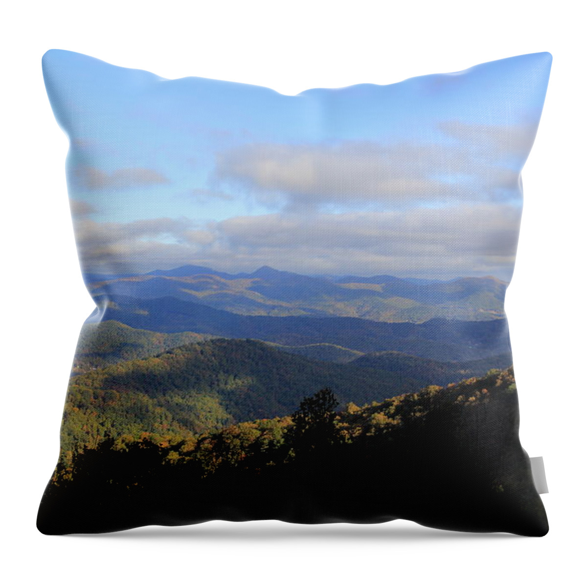 Mountains Throw Pillow featuring the photograph Mountain Landscape 2 by Allen Nice-Webb
