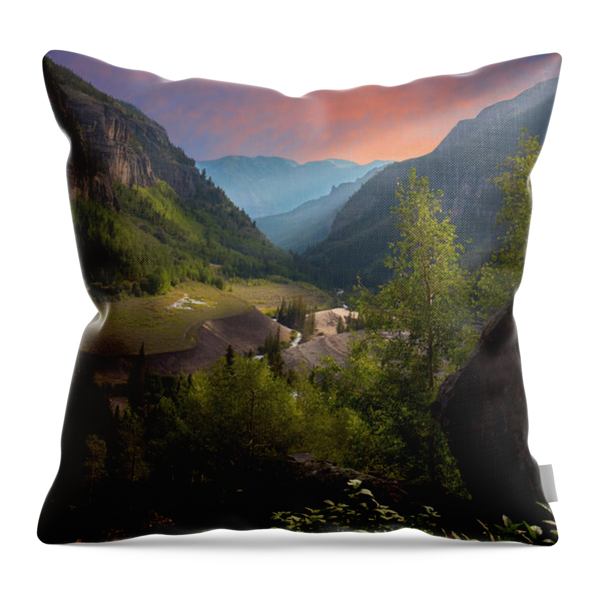 Colorado Throw Pillow featuring the photograph Mountain Time by Linda Unger