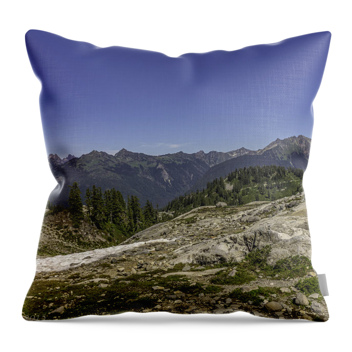 Mountains Throw Pillow featuring the photograph Mt. Baker Foothills by Mark Joseph