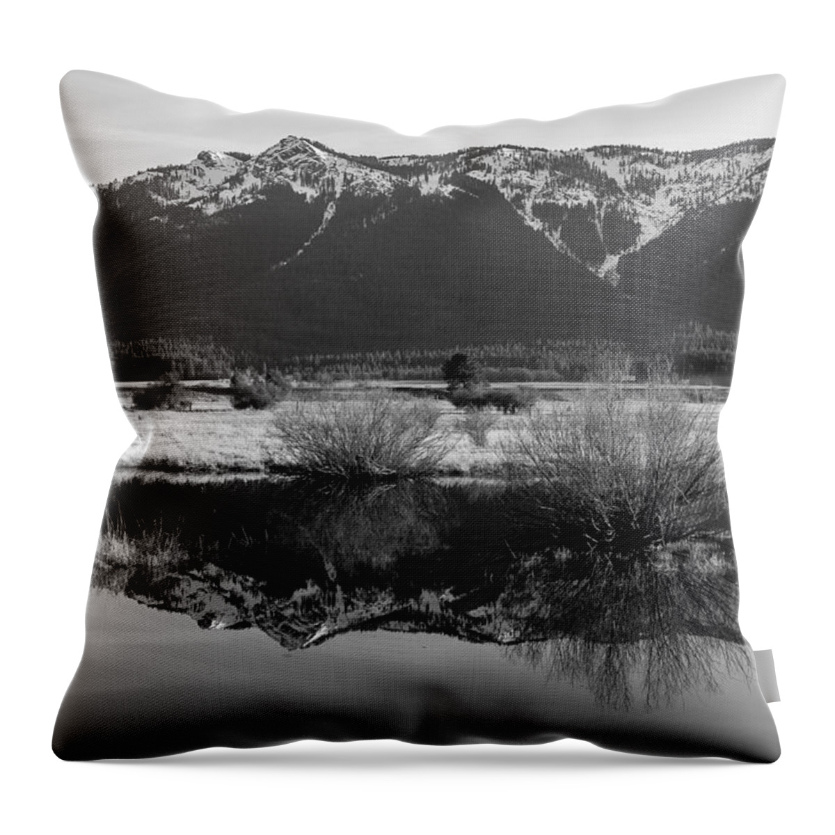 2016 Throw Pillow featuring the photograph Mt. Hough Reflection by Jan Davies