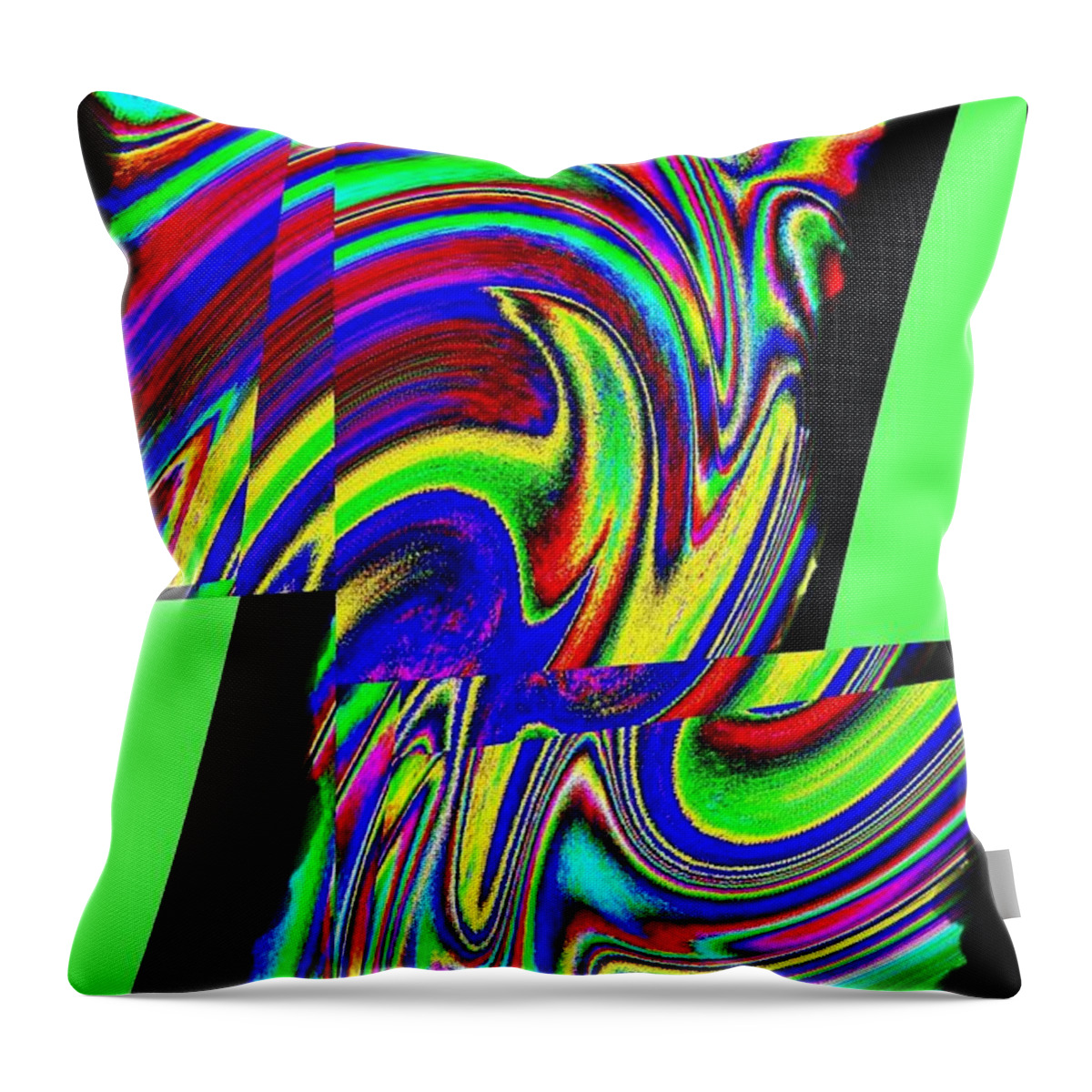 Muse Throw Pillow featuring the digital art Muse 46 by Will Borden