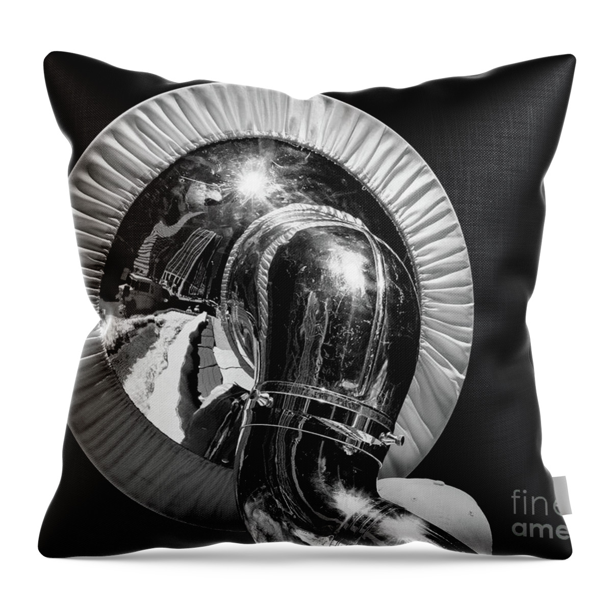 Chicago Throw Pillow featuring the photograph Music man by Izet Kapetanovic