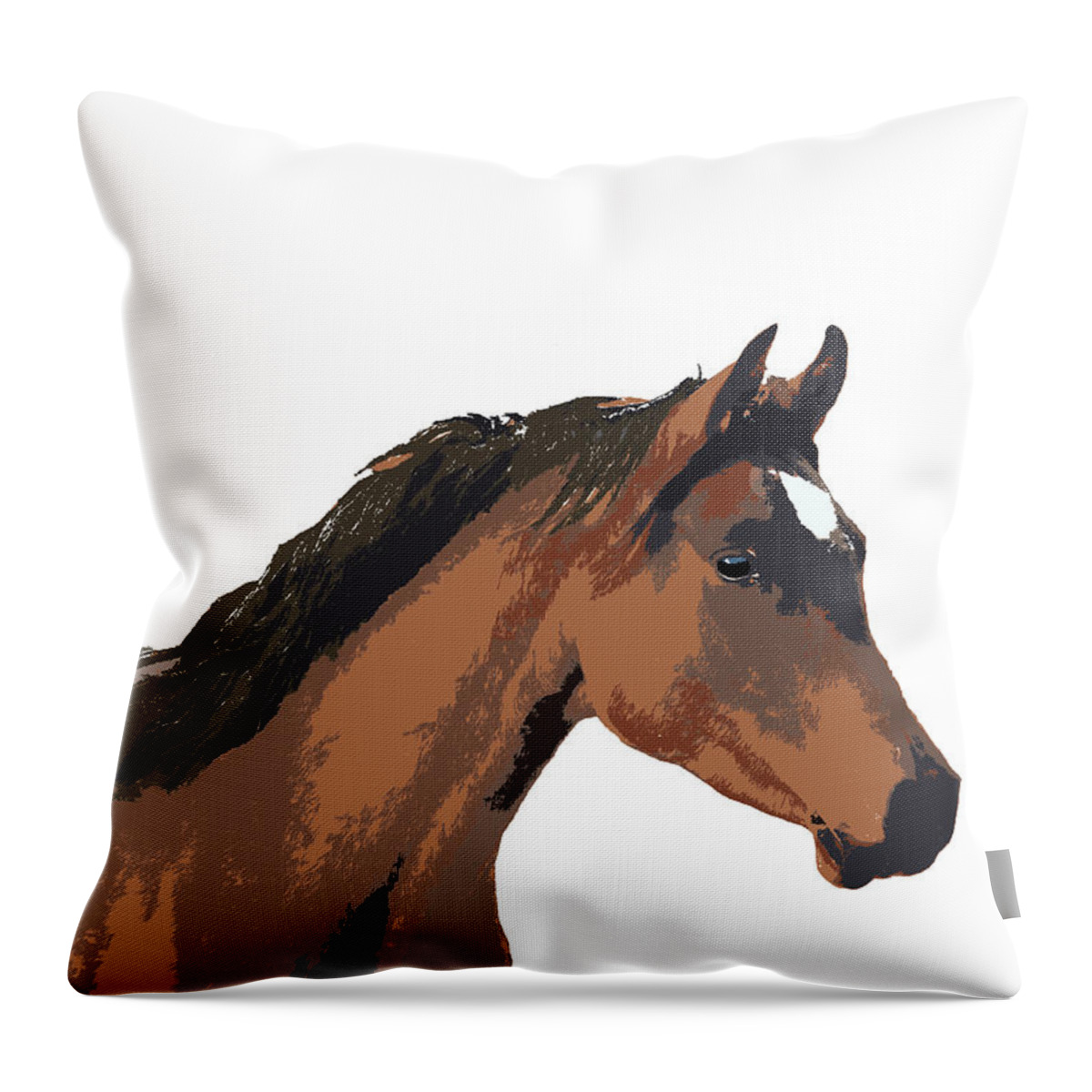 Mustang Sally Throw Pillow featuring the digital art Music Notes 26 by David Bridburg