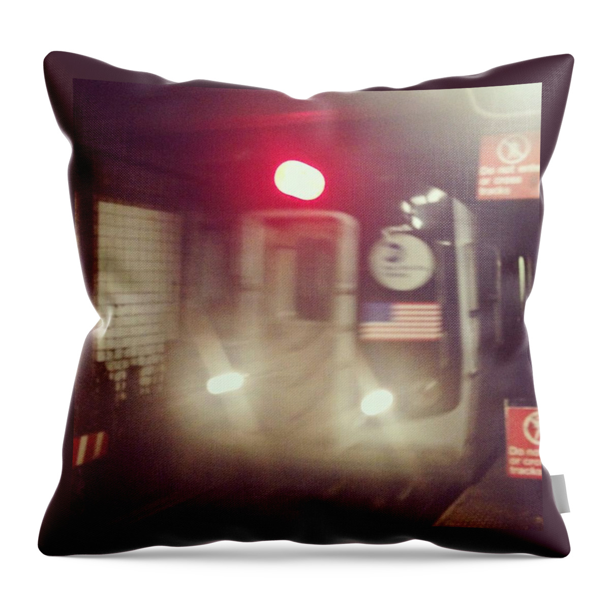 Brookly Throw Pillow featuring the photograph Calling the station by Stefka Ilieva