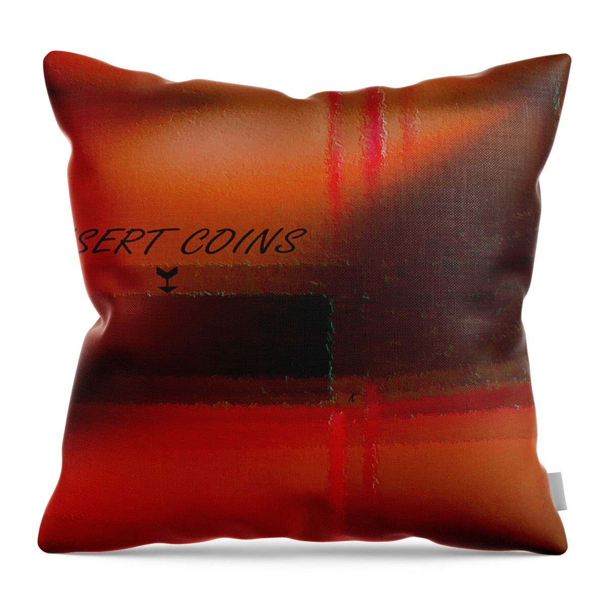 Abstract Throw Pillow featuring the digital art My Retirement Fund by John Krakora