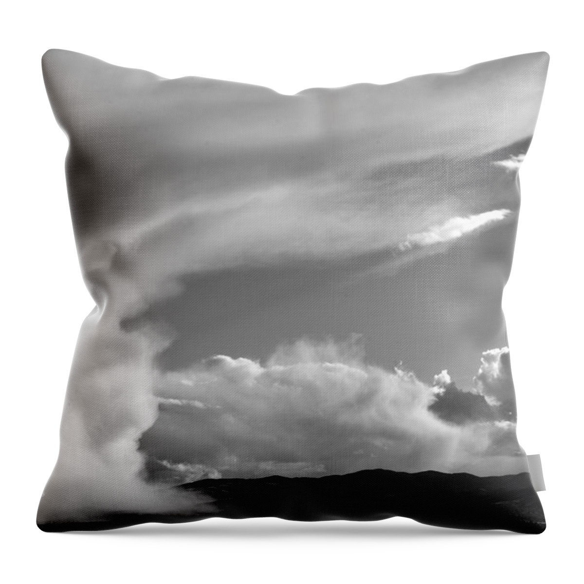Sky Throw Pillow featuring the photograph My Sky View #4BW by Kae Cheatham