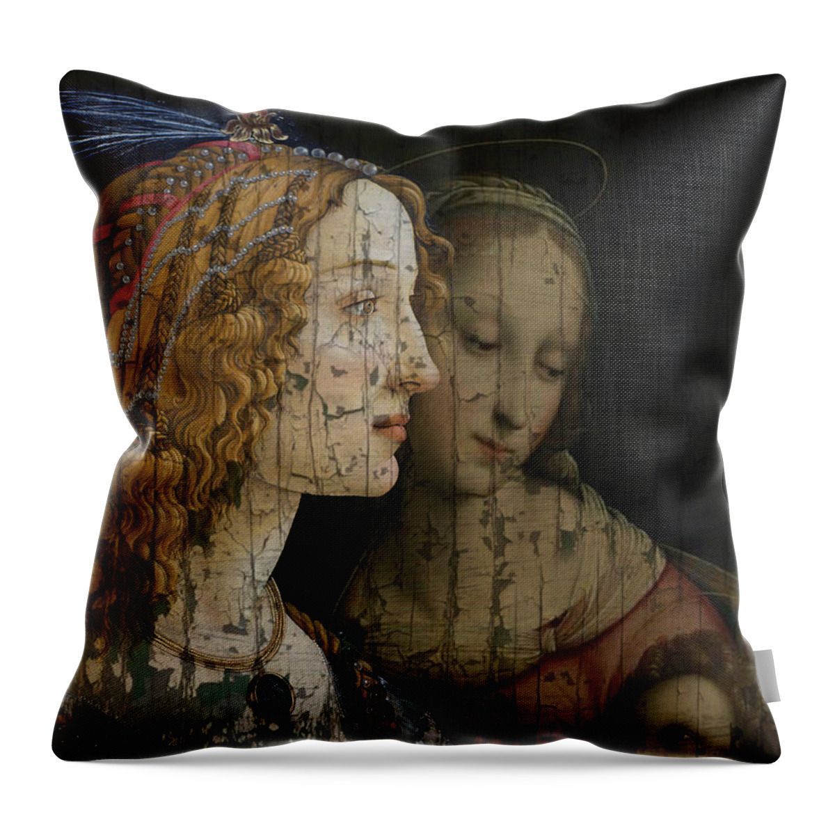 Infertility Throw Pillow featuring the mixed media My Special Child by Paul Lovering
