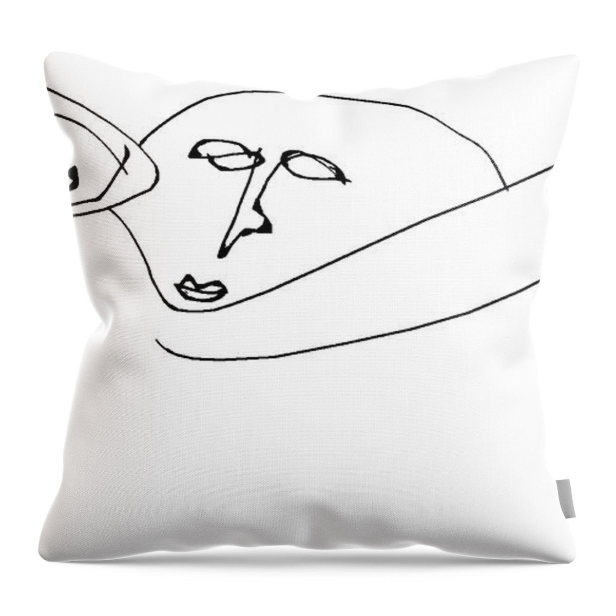  Throw Pillow featuring the digital art Myrtle And Magnus Were Such An Unlikely Couple by Doug Duffey