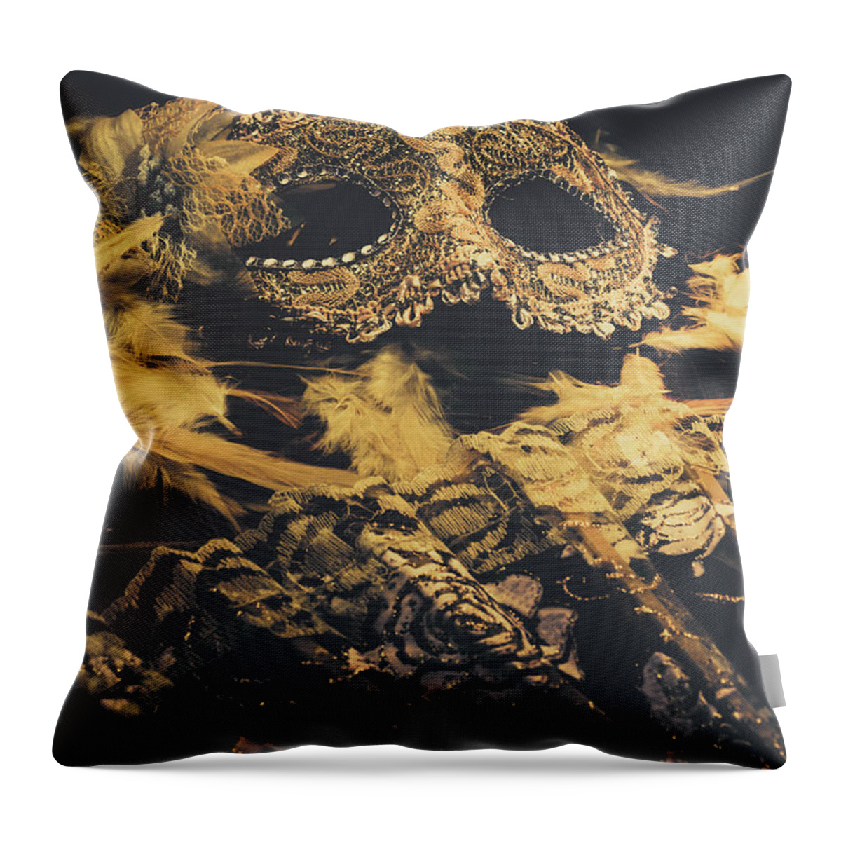 Theater Throw Pillow featuring the photograph Mysteries in play acting by Jorgo Photography