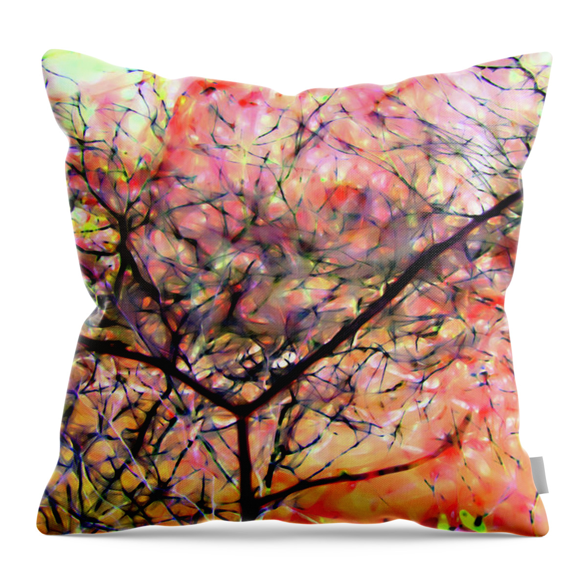 Figurative Abstract Throw Pillow featuring the photograph Mystique around the Bayou by Gina O'Brien