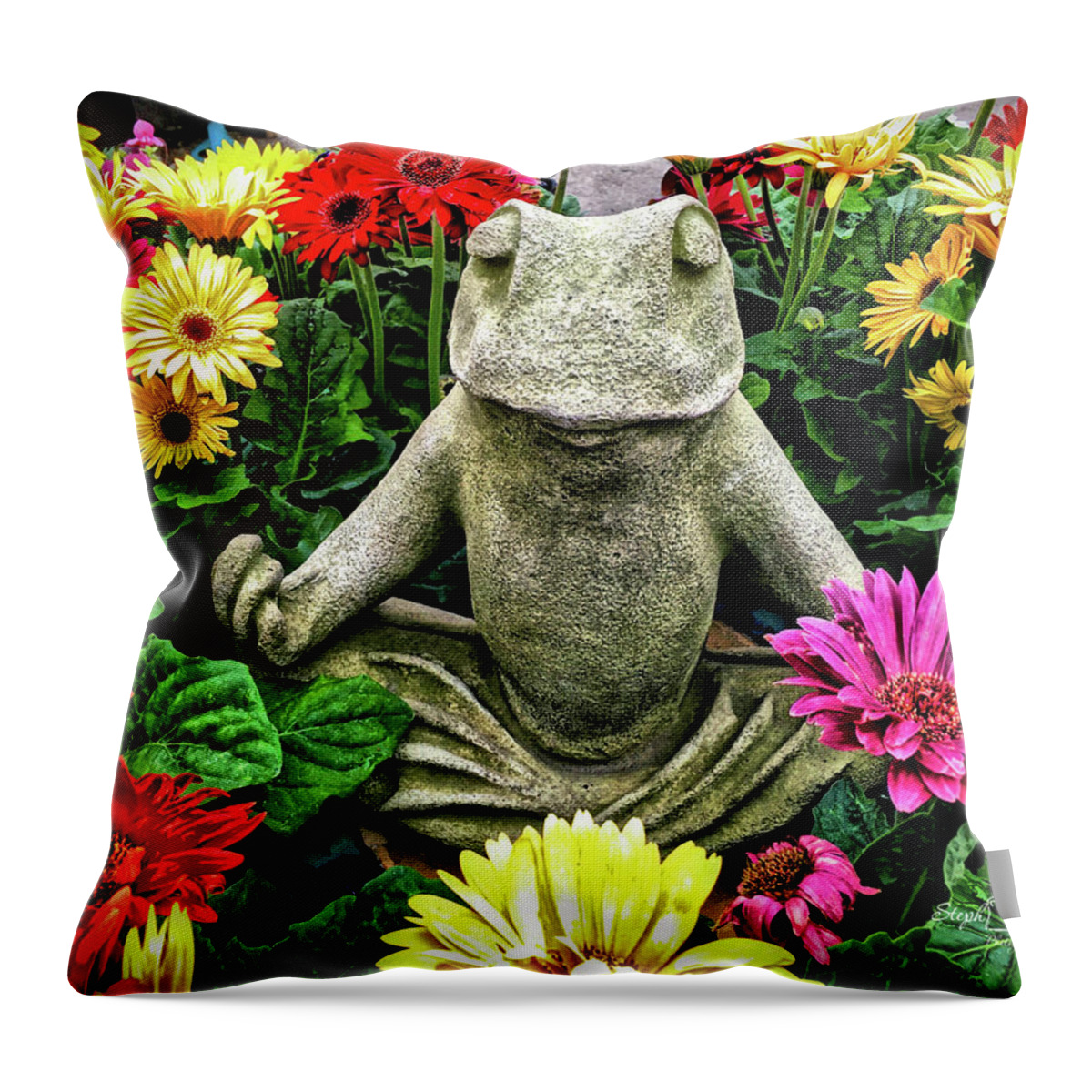 Namaste Throw Pillow featuring the photograph Namaste by Steph Gabler