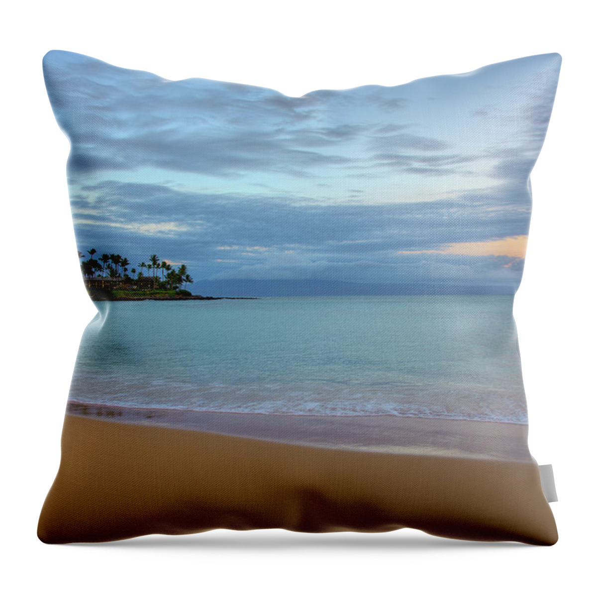 Napili Bay Sunrise Throw Pillow featuring the photograph Napili Bay Sunrise by Kelly Wade