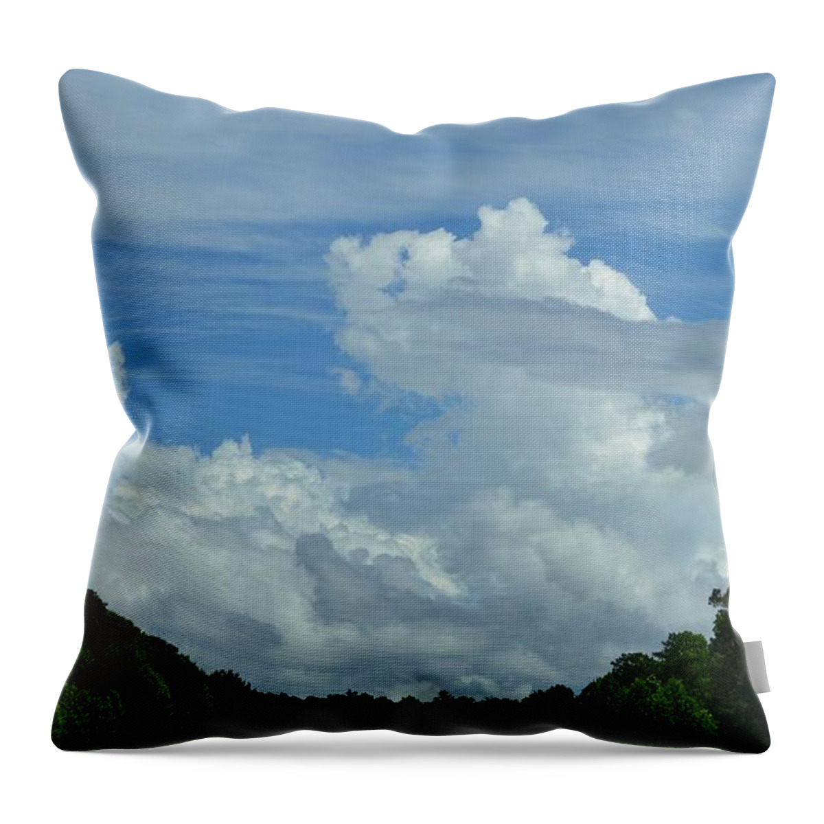Clouds Throw Pillow featuring the photograph Natural Clouds by Eileen Brymer
