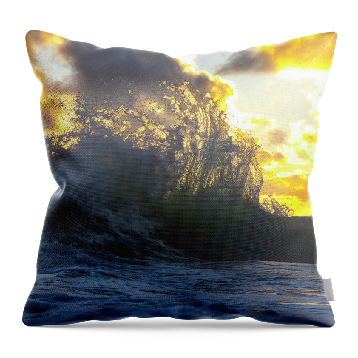 Wave Throw Pillow featuring the photograph Natural Symphony by Sean Davey
