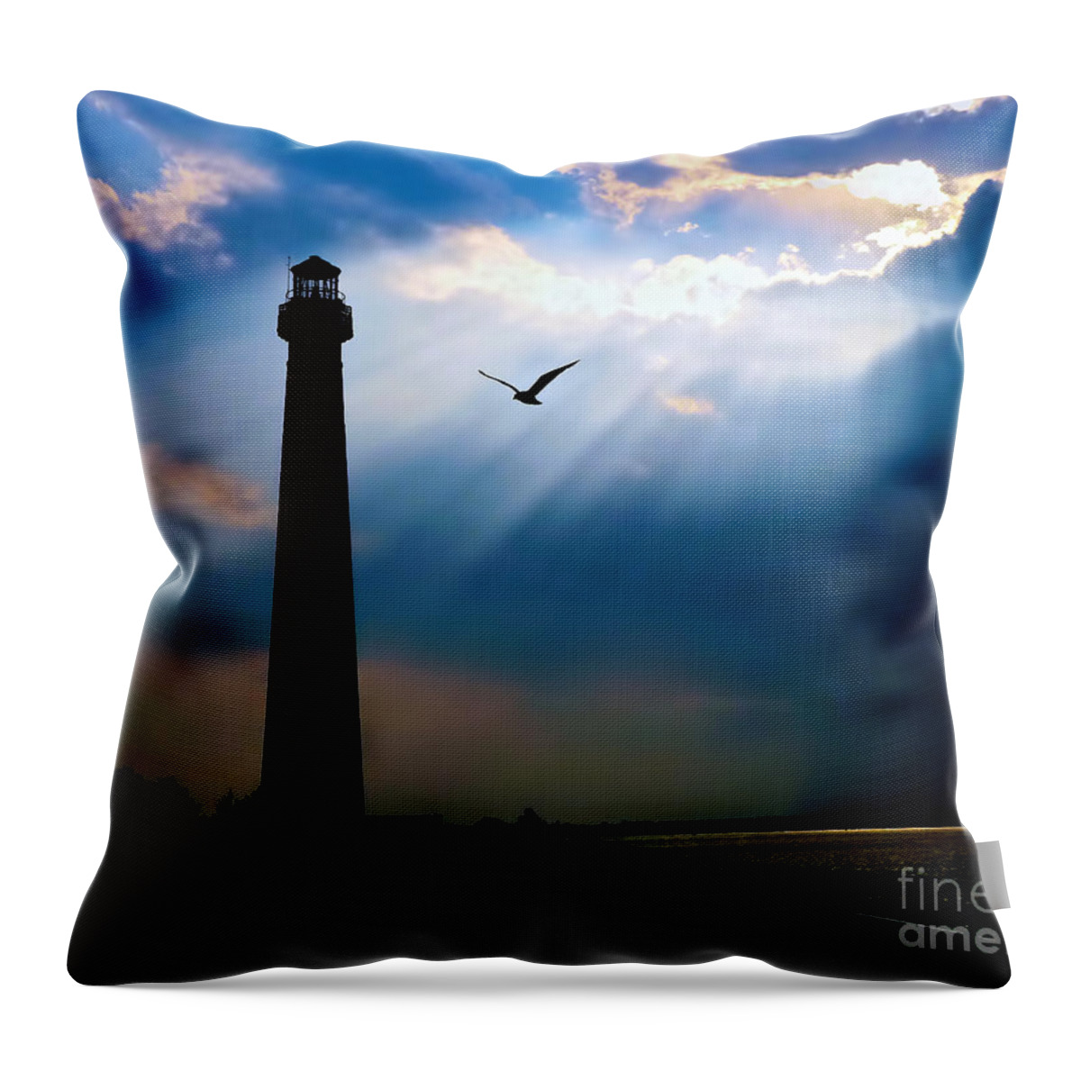 Lbi Throw Pillow featuring the photograph Nature Shines Brighter by Mark Miller