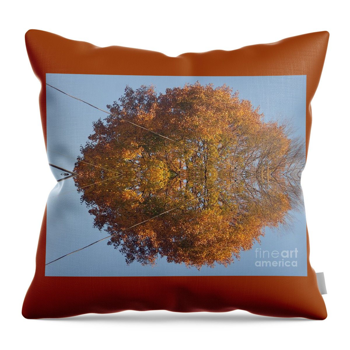 Poconos Throw Pillow featuring the photograph Nature Unleashed by Christina Verdgeline