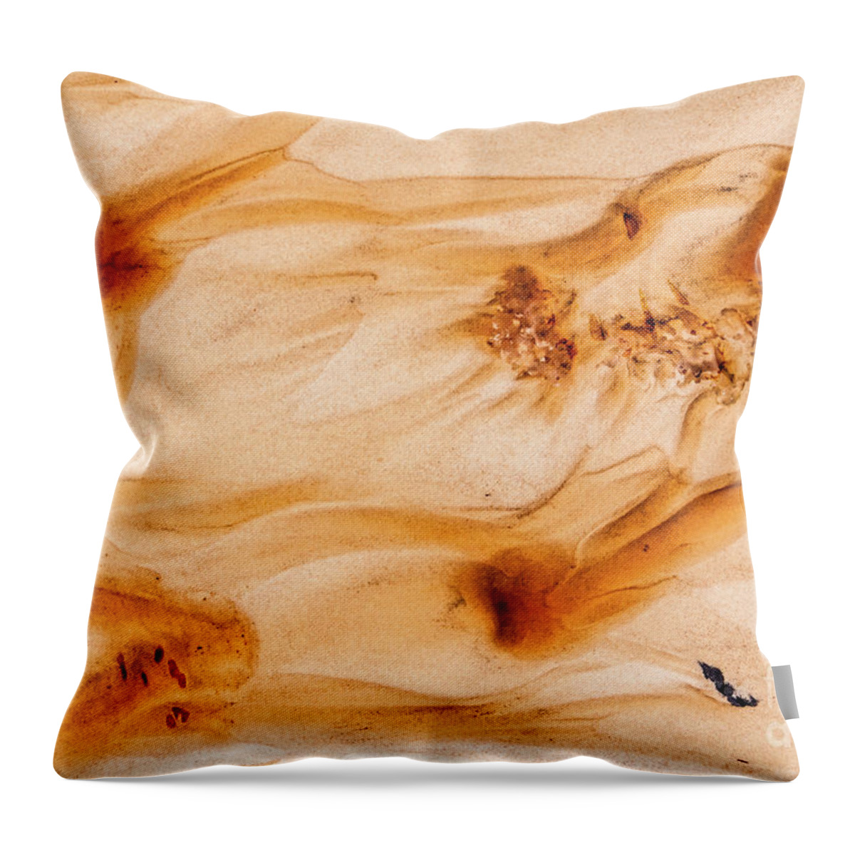 Sand Throw Pillow featuring the photograph Nature's Art 2 by Werner Padarin