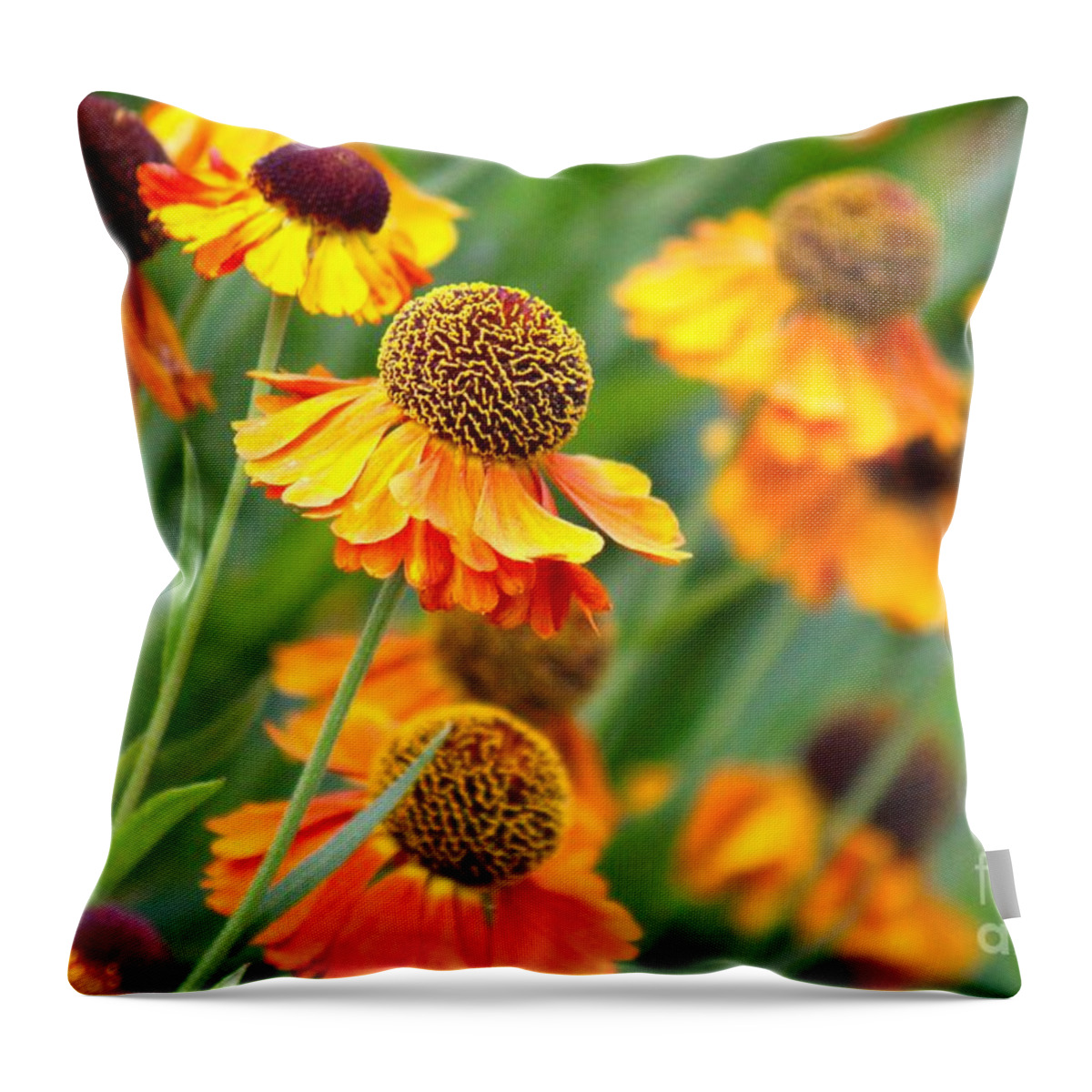 Orange Throw Pillow featuring the photograph Nature's Beauty 87 by Deena Withycombe