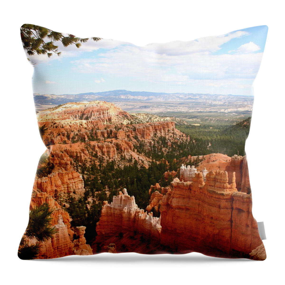 Bryce Canyon. Caves Throw Pillow featuring the photograph Nature's Spendour by Patricia Haynes