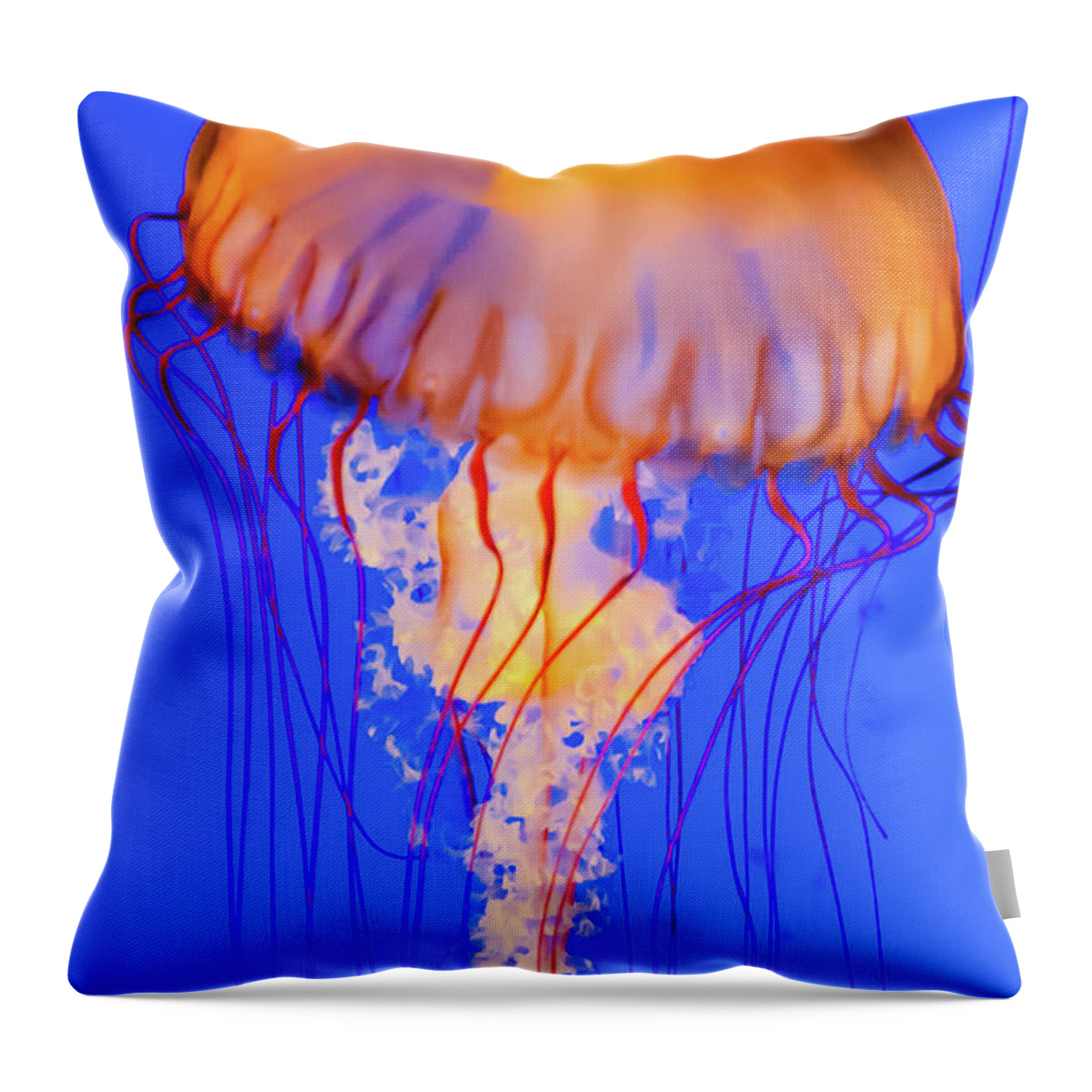 Akron Zoo Throw Pillow featuring the photograph Natures Sting by Stewart Helberg
