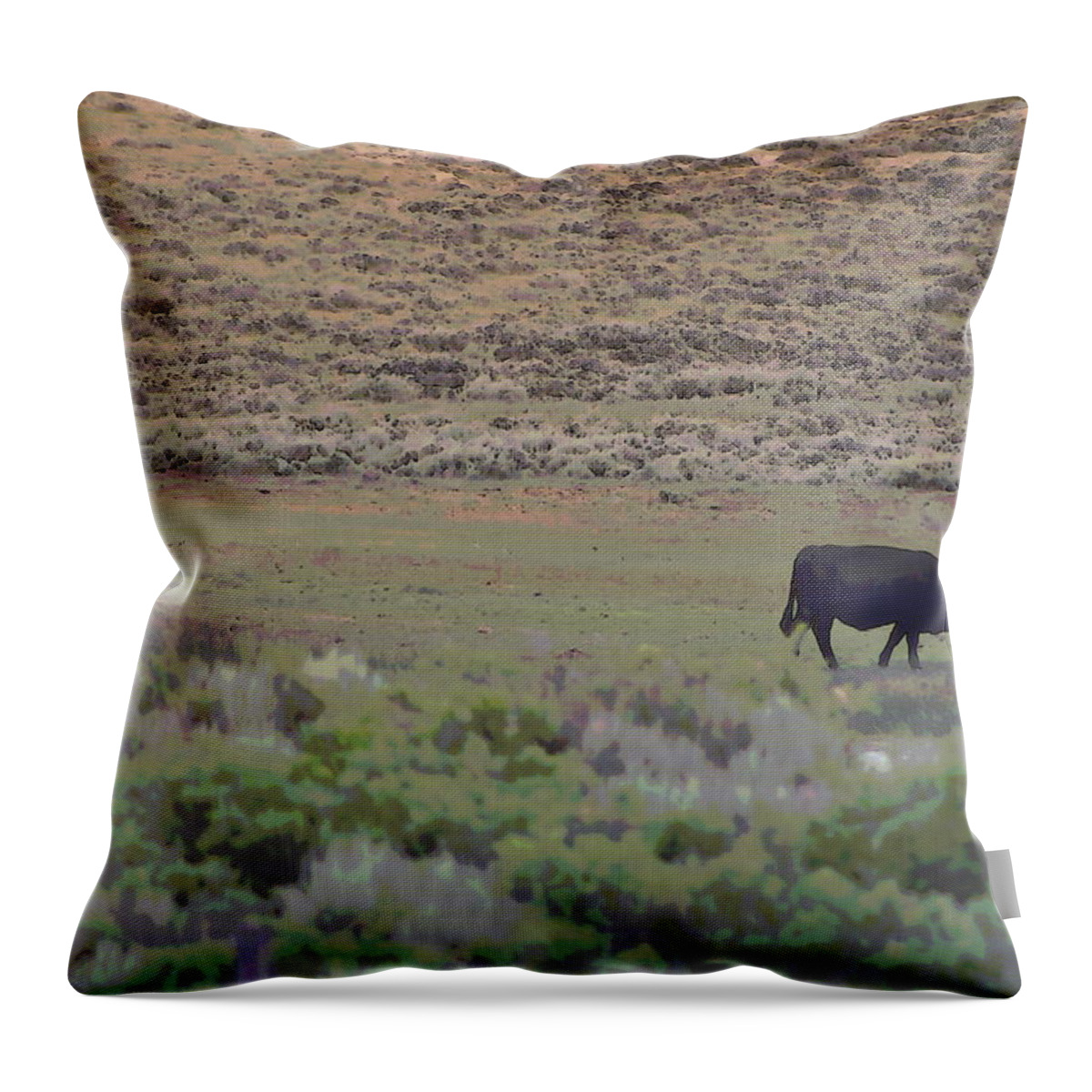 Old Fashioned Family Farm Throw Pillow featuring the photograph Nebraska Farm Life - The Farm by Colleen Cornelius