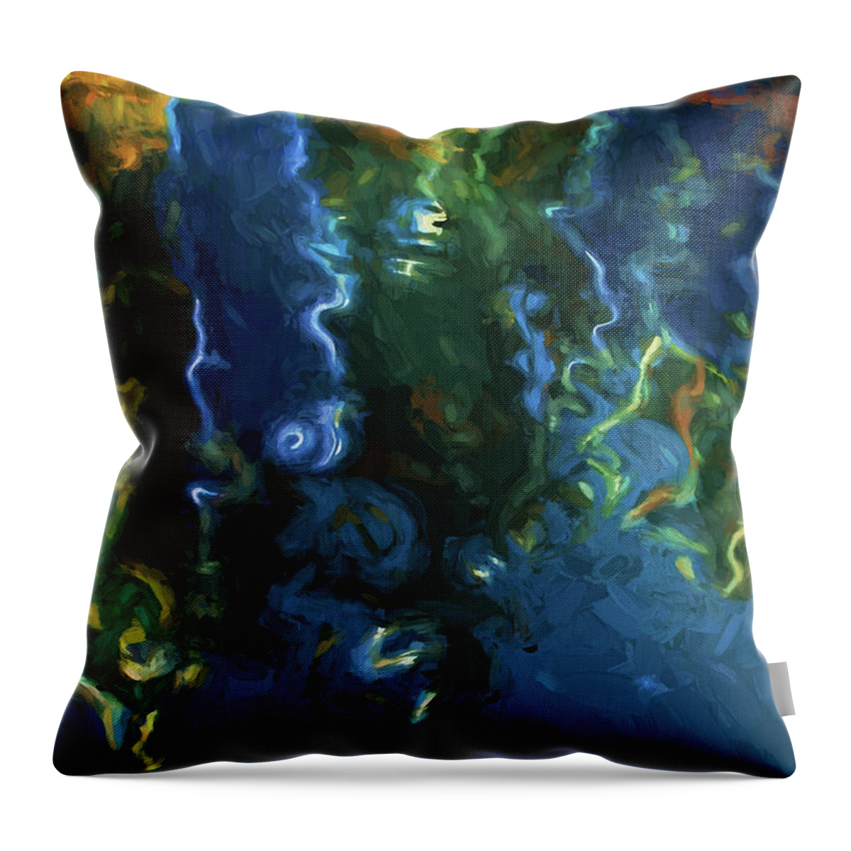 Abstract Throw Pillow featuring the photograph New Bedford Waterfront III by David Gordon