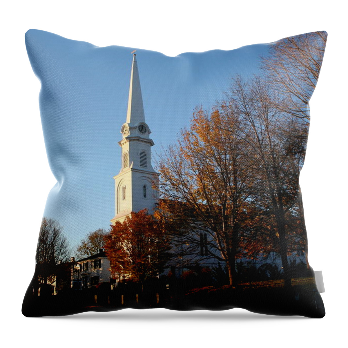 Landscape Throw Pillow featuring the photograph New England by Doug Mills