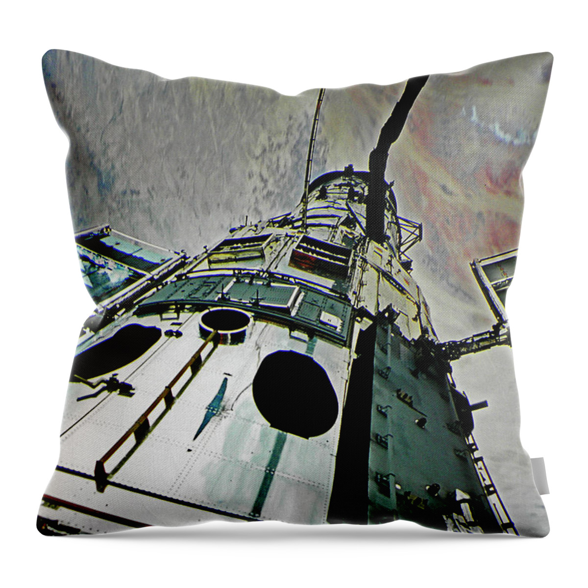 Outer Space Throw Pillow featuring the photograph New Frontiers by Elizabeth Hoskinson
