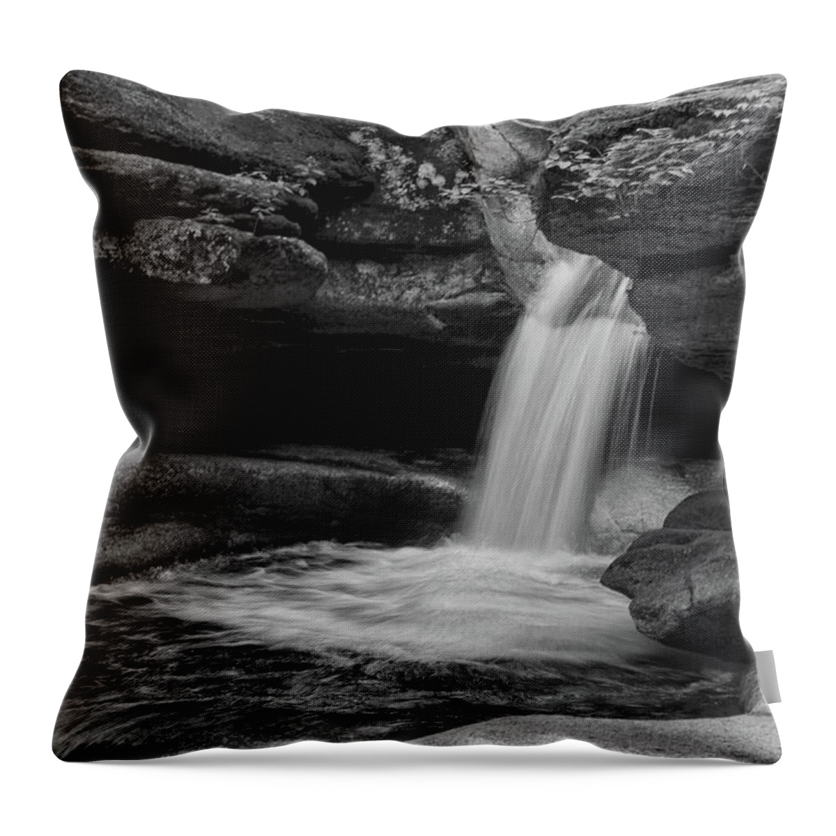 Sabbaday Falls Throw Pillow featuring the photograph New Hampshires Best by Tricia Marchlik