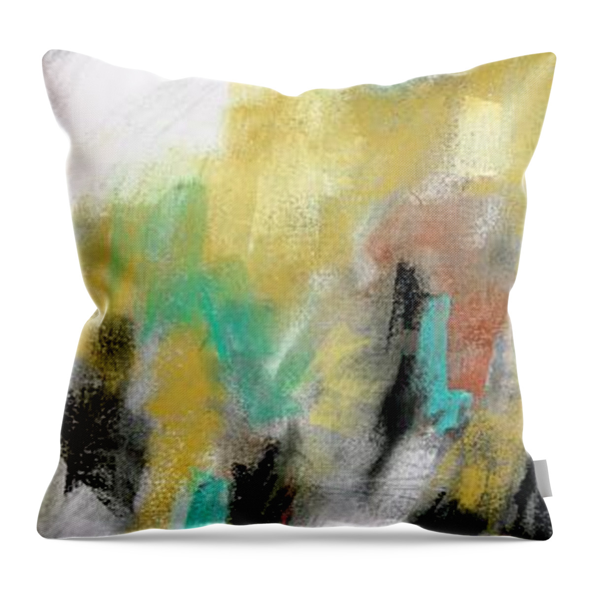 Equine Art Throw Pillow featuring the painting New Mexico Horse 4 by Frances Marino