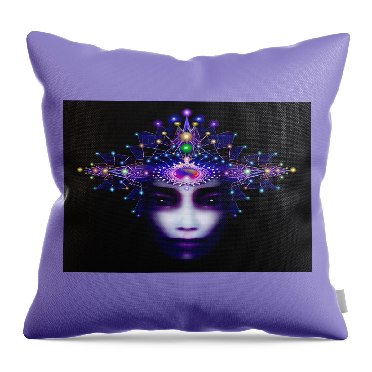 Beauty Throw Pillow featuring the painting Celestial Beauty by Hartmut Jager