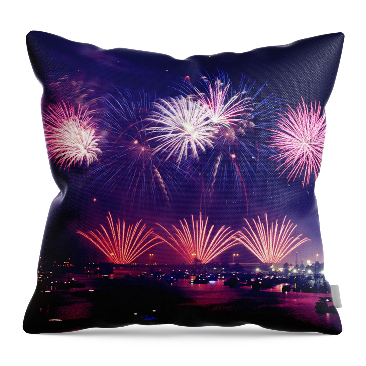 New Year's Eve Throw Pillow featuring the photograph New Year's Eve by Aaron Burden